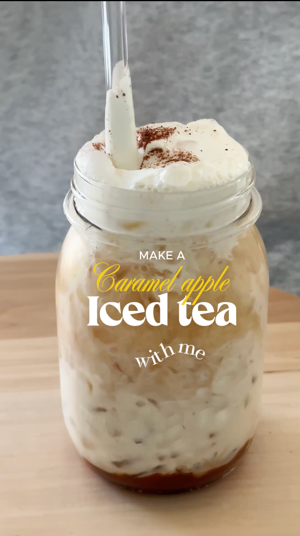 Caramel Apple Iced tea